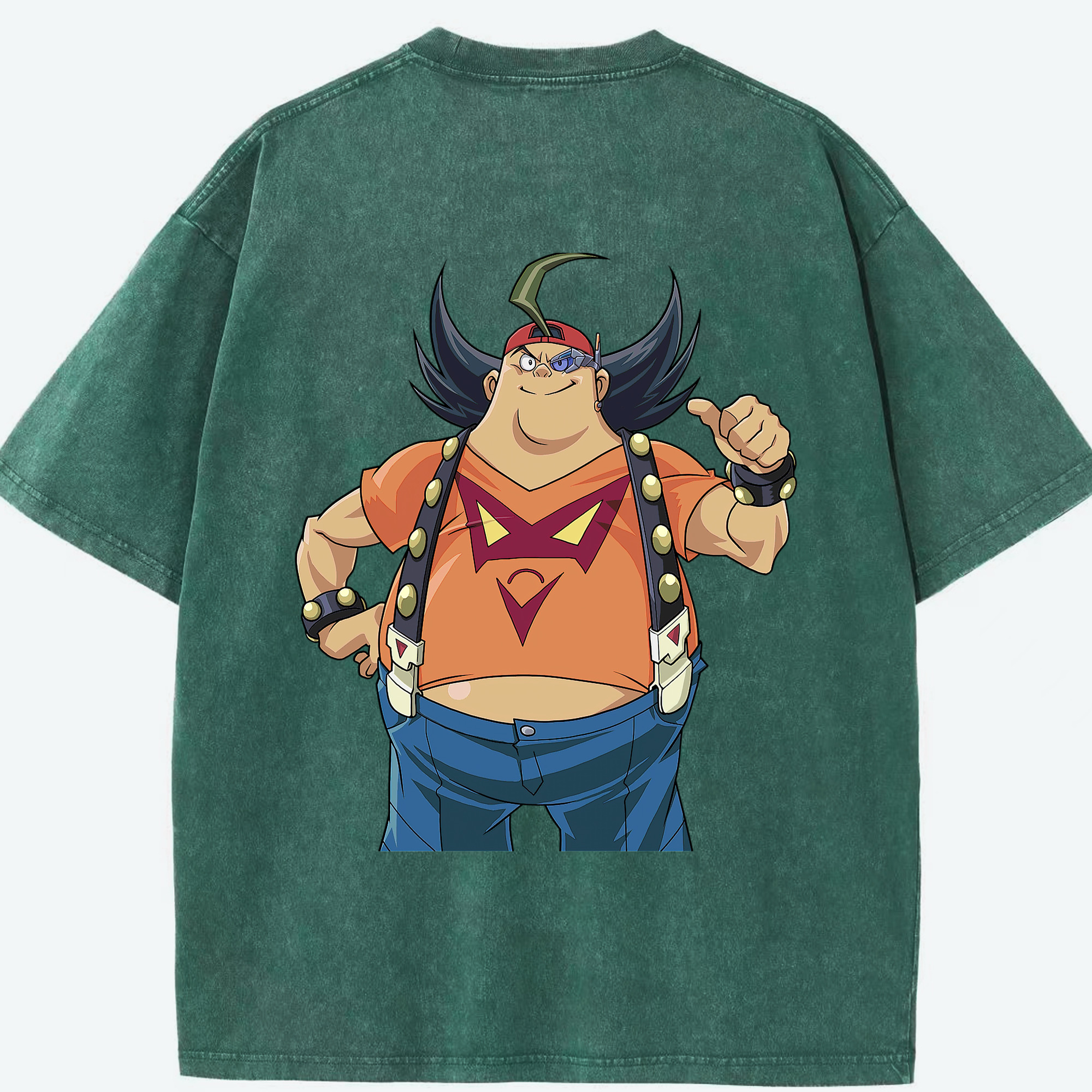 （画像用） 遊☆戯☆王 Yu-Gi-Oh! 綿100% ヴィンテージ風 半袖Tシャツ（背面プリント）